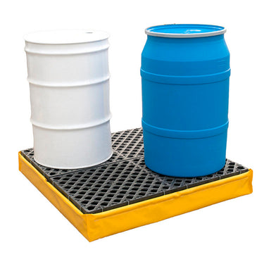 4-Drum Flexible SpillPallet with Drain